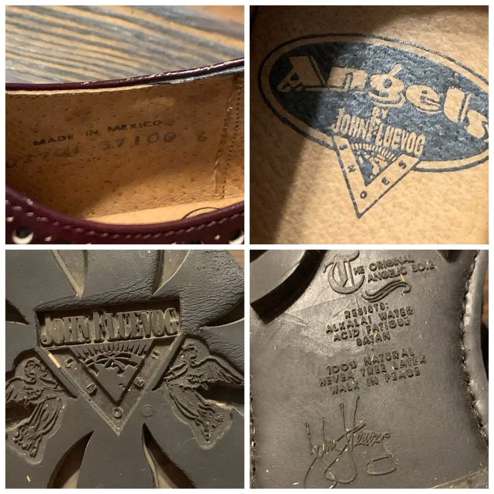 SOLD!  Sz 8 Vintage John Fluevog Angel Soles Oxford Shoes - Picture 10 of 16